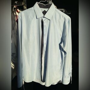 Men's Light Blue Dress Shirt Silverstone